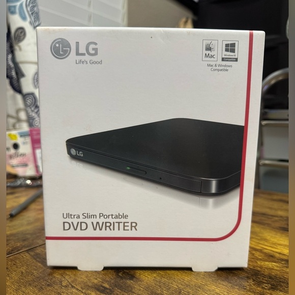 LG SP80NB80 8X External DVD Writer DVD RW DL USB 2.0 Ultra Slim Portable - Picture 5 of 8